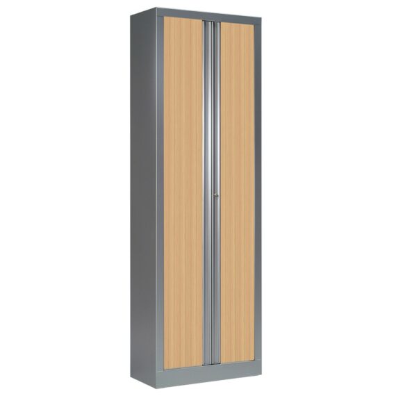 Armoire plus alu, rideaux PP Chene clair 198 x 60