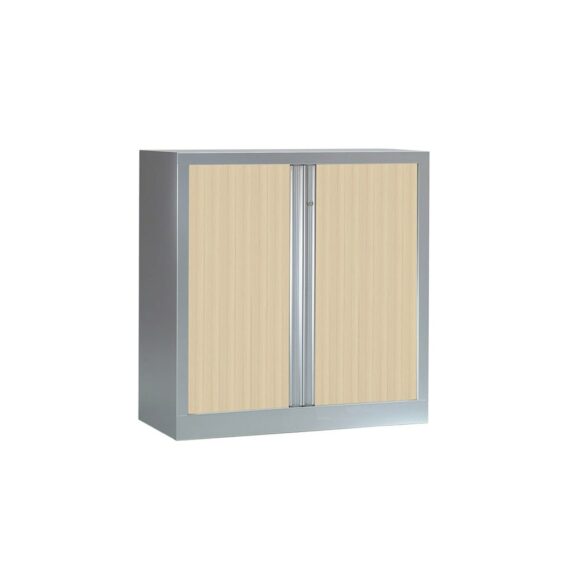 Armoire Série PLUS structure aluminium et rideaux érable h100 l100