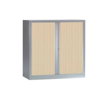 Armoire Série PLUS structure aluminium et rideaux érable h120 l120
