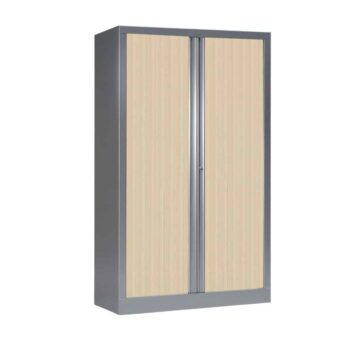 Armoire Série PLUS alu rideaux erable h160 l100