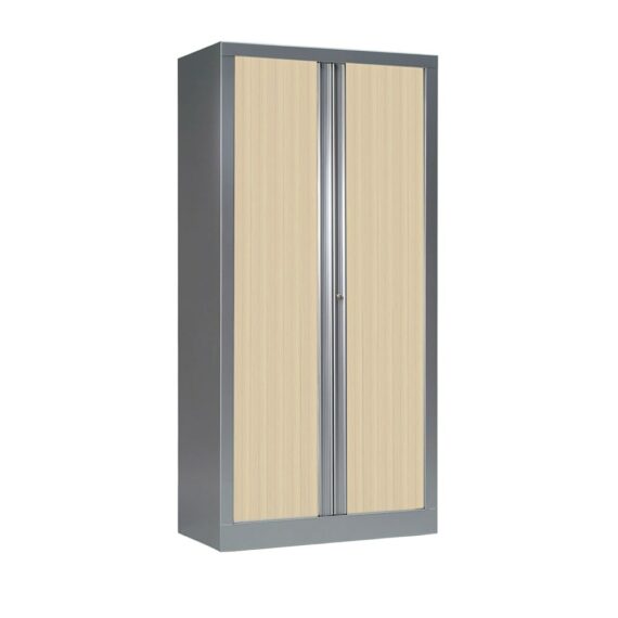 Armoire aluminium rideaux érable Série PLUS h160 l80