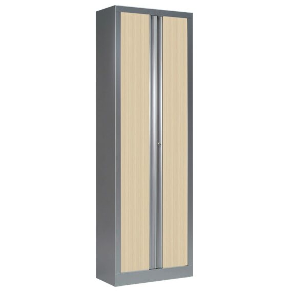 Armoire à rideaux série PLUS aluminium erable h198 l60