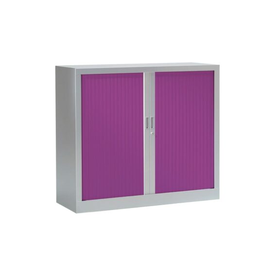 Armoire à rideaux couleur Alu / Prune