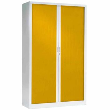 Armoire a rideaux haute jaune