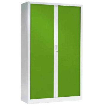 Armoire a rideaux verte