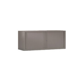 Réhausse SÉRIE PLUS H44 L120 en basalte taupe, avec portes coulissantes, idéale pour un espace moderne.