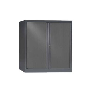 Armoire Série PLUS structure et rideaux anthracite h120 l120