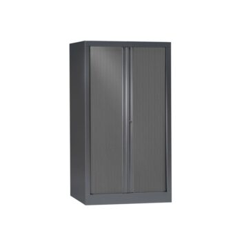 Armoire Série PLUS structure et rideaux anthracite h136 l80