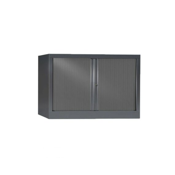 Armoire de bureau Série PLUS structure et rideaux anthracite h70 l120