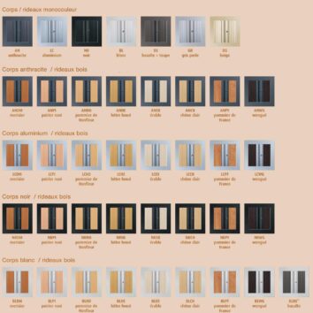 Série d'armoire à rideaux PLUS à 41 coloris