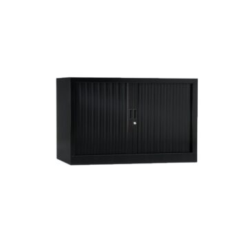 Armoire de bureau Série A structure et rideaux noir h70 l120