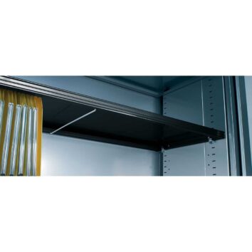 Tablette pour armoire à rideaux avec renfort central