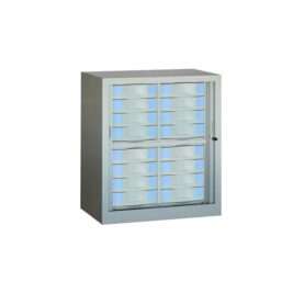 Armoire basse 16 tiroirs de 10 cm