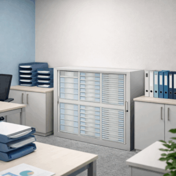 Armoire Rideaux - Classement à plat - H100 L120 - 56 Tiroirs - Série SDT