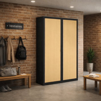 Armoire Rideaux SÉRIE PLUS – H198 L120 - Vestiaire(x2)