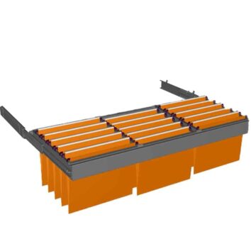 Dessin technique d'un châssis telescopique