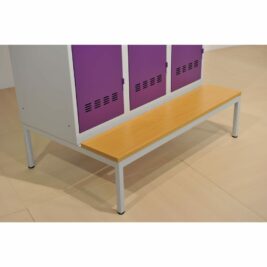 Socle banc pour vestiaire 3 cases