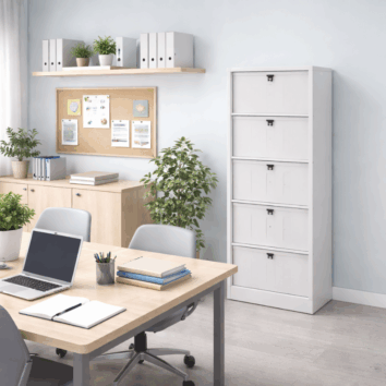 Meuble à clapets 5 cases