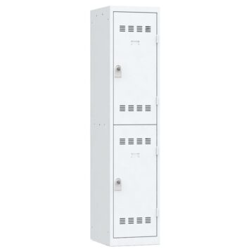 Vestiaire sport 2 casiers Largeur 400 coloris Gris Clair