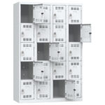 vestiaire-20-cases-grises-l120 Vestiaire 20 casiers Largeur 1200 coloris Gris