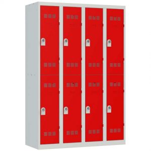 Vestiaire sport 8 cases Largeur 300 coloris Rouge