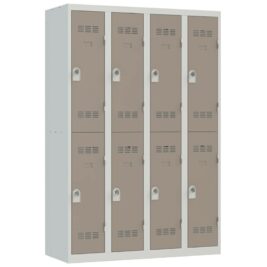 Vestiaire sport 8 cases Largeur 1200 coloris Taupe