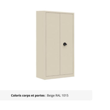 Armoire Portes Battantes - H198 L090 beige