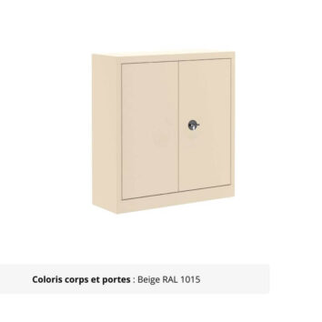 Armoire Portes Battantes Premium - H100 L090 beige