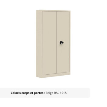 Armoire Portes Battantes Premium - H198 L100 beige