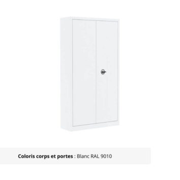 Armoire Portes Battantes Premium - H198 L100 blanc
