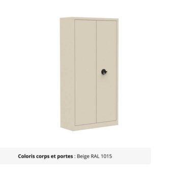Armoire Portes Battantes Premium - H198 L120 beige