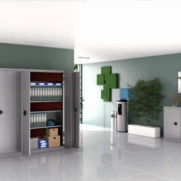 Armoire à porte battante haute - ambiance simple