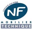 LOGO Norme NF Mobilier Technique certifiée par FCBA