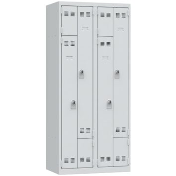 vestiaire gain de place gris 4 cases