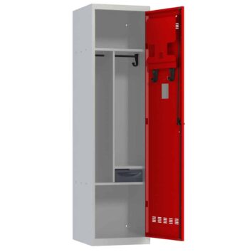 Vestiaire pompier 1 case ouvert