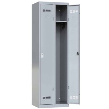 vestiaire de bureau aluminium 2 cases