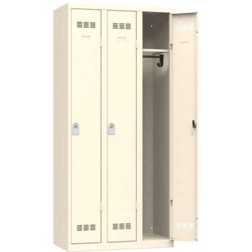 Vestiaire de bureau beige 3 cases