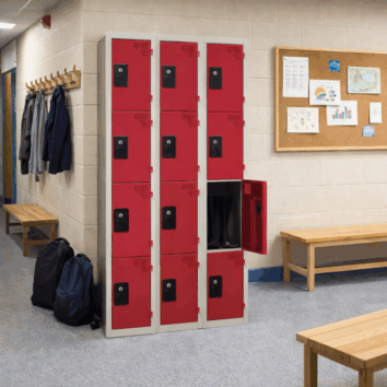 Vestiaire Multicases Gamme ACCESS – 3 colonnes – 4 Casiers – L.90 cm – Monobloc