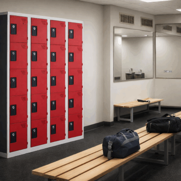 Vestiaire Multicases Gamme ACCESS – 4 colonnes – 5 Casiers – L.120 cm – Monobloc