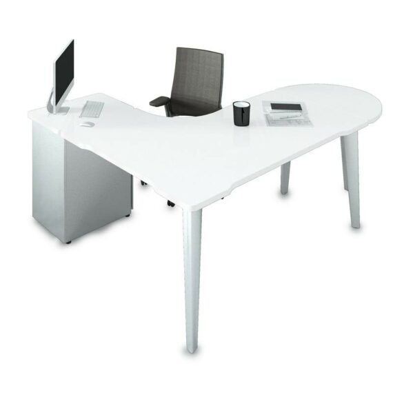 bureau-asymetrique-ligne-elegance-avec-caisson-hauteur-bureau-et-convivialite-blanc