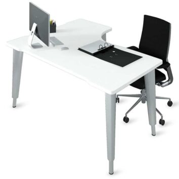 bureau-asymetrique--ligne-elegance-reglable-en-hauteur-aluminium-blanc