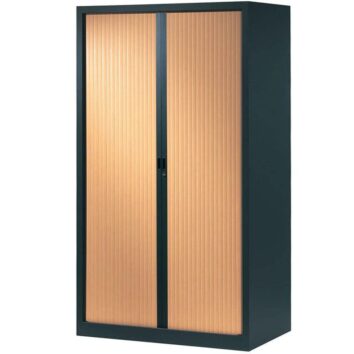 armoire a rideaux anthracite couleur pommier 198x120