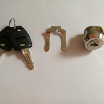 Clé et serrure barillet M103548 pour armoires à rideaux Série A et ateliers.