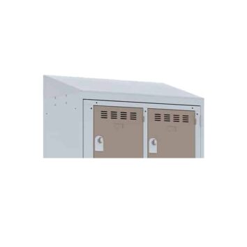 Coiffe pour vestiaire multicases, 2 colonnes, fabriquée en France, certifiée NF, usage intensif.