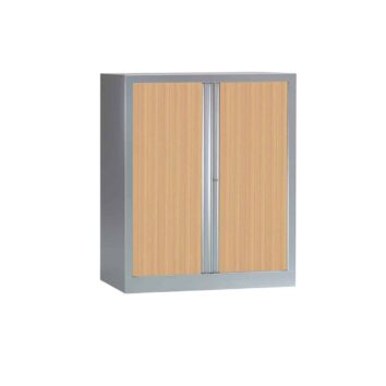 Armoire Rideaux SÉRIE PLUS en chêne clair, dimensions H120 L100.