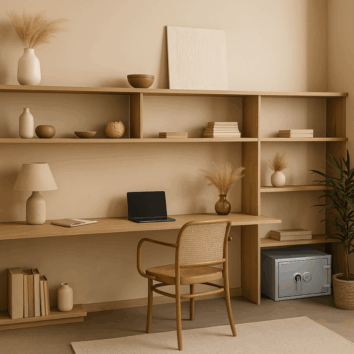 Coffre-fort ignifuge Protect Duo 1054, classe 1, 60 min, idéal pour documents papier. Sécurité TABAC VA 25000€. Design robuste et compact.