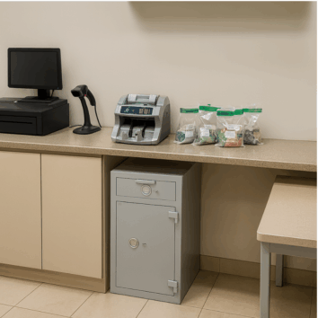 Coffre-fort avec trappes dépôt de fonds Classe 3 VA 55000€ - Zephir 1203