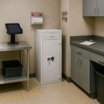 Coffre-fort avec trappes dépôt de fonds Classe 3 VA 55000€ - Zephir 1403