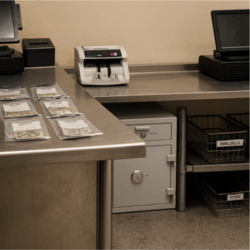 Coffre-fort avec trappes dépôt de fonds Classe 3 VA 55000€ - Zephir 803