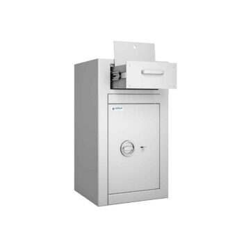 Coffre-fort dépôt de fonds Vulcain 60, serrure A2P, sécurisé pour la protection des valeurs.